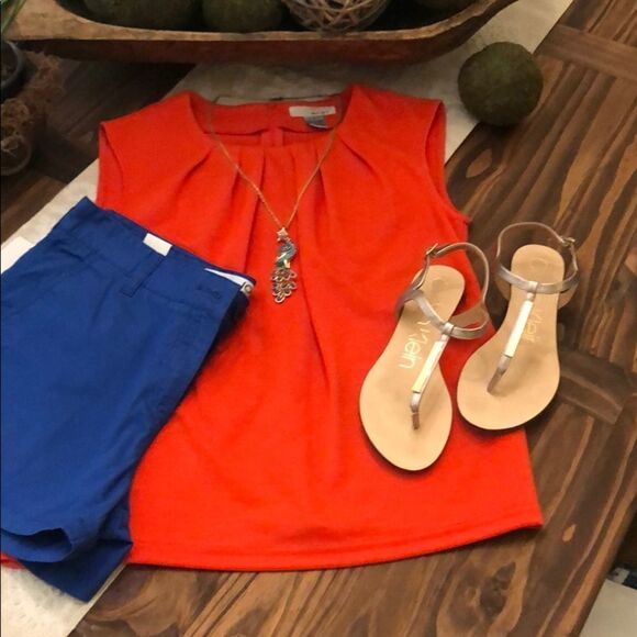 💙🧡WD•NY Sleeveless Shirt  - Picture 1 of 8
